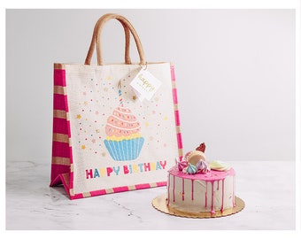 Birthday Gift Bag for Kids - Gift Bag for Girls - Gift Wrapping - Ecofriendly Gift Wrapping - Birthday Gift Bag - Reusable Gift Bag - CK