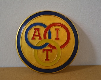 Badge Geneve Geneva Switzerland Swiss Auto Car NOS 1950s Original