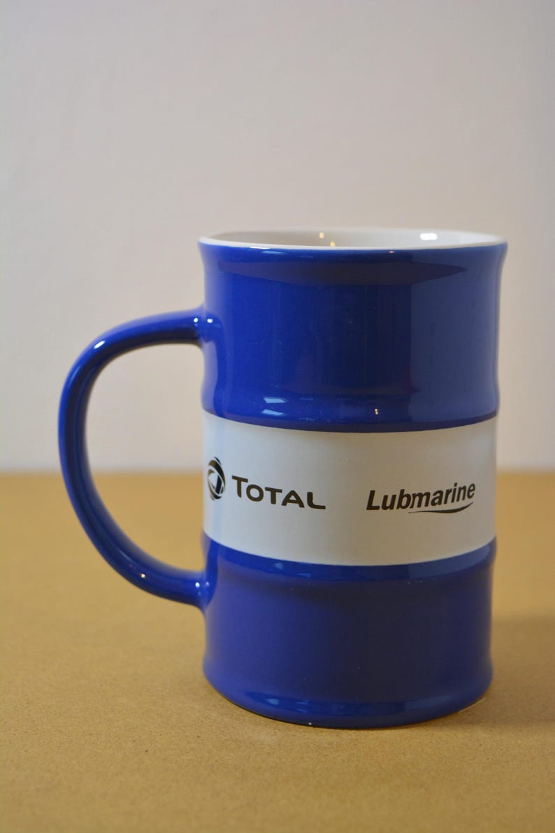 Vintage Total Lubmarine Oil Barrel Coffee Mug - Etsy