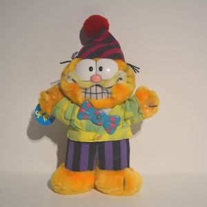 vintage 80&#39;s Garfield party time / clown plush