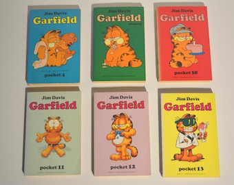 vintage Garfield (DUTCH!) pocket comic books by Jim Davis - SOLD INDIVIDUALLY