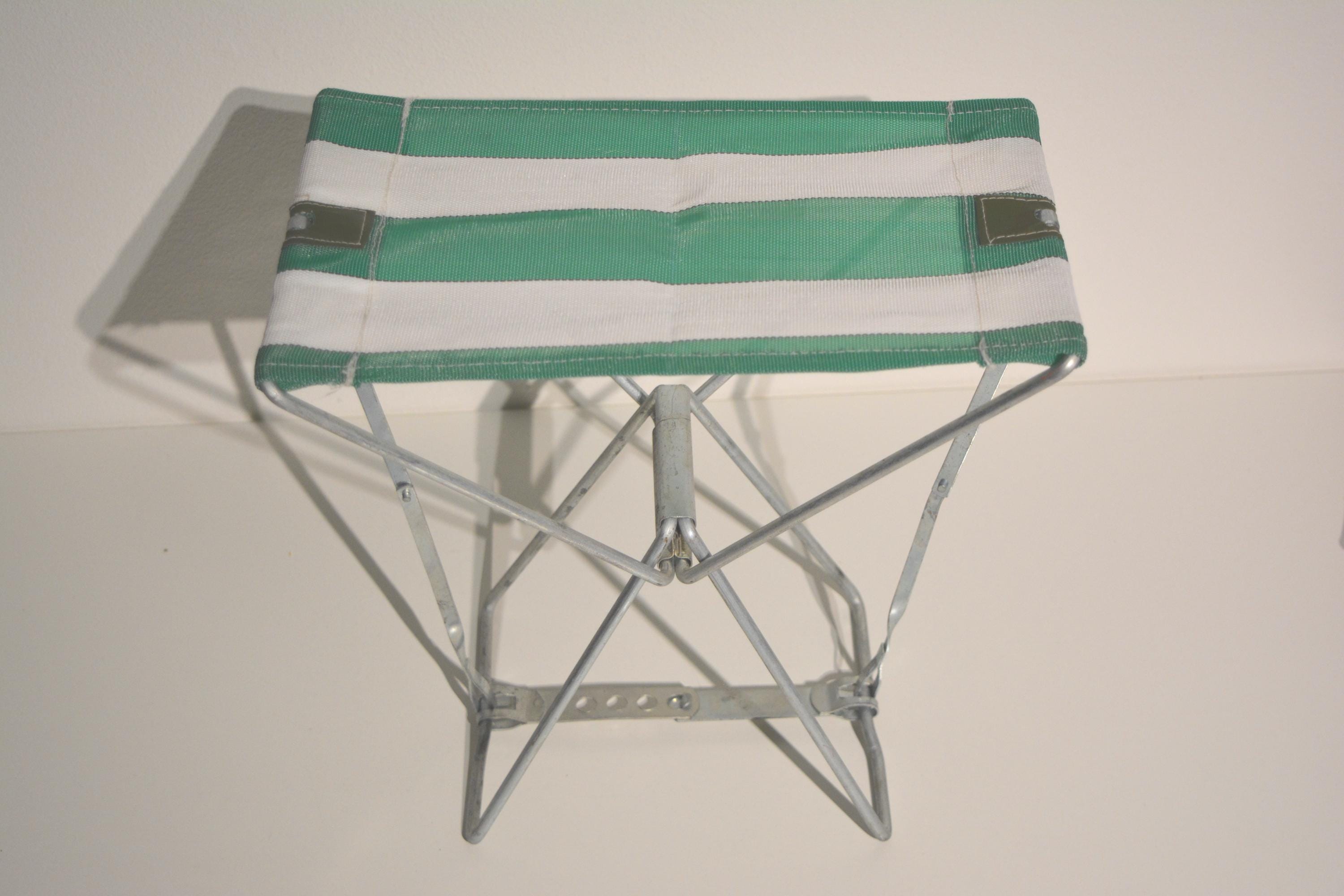 Chaises Pliantes Aluminium Portable 2 Tabourets Pliants De Camping - Alliage D'aluminium, Toile Oxford, Charge 140 Kg, Pliants Et Portables, Sac Inclus Chaises Pliantes Aluminium Léger