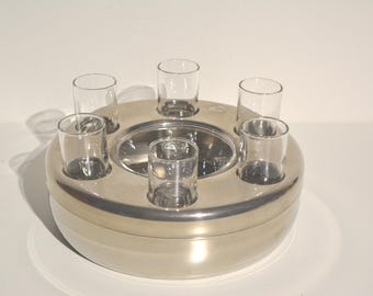 vintage vodka and caviar cooler set