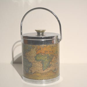 vintage Theatrum Orbis Terrarum themed ice bucket