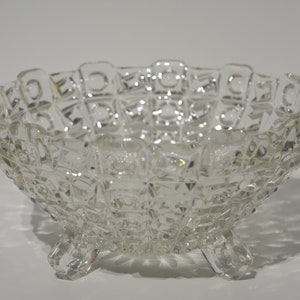 vintage glass salad bowl