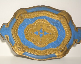 vintage Florentine serving tray - made in Italy