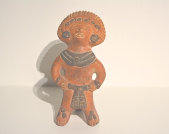 vintage terracotta Aztec / Maya / Mesoamerica primitive sculpture