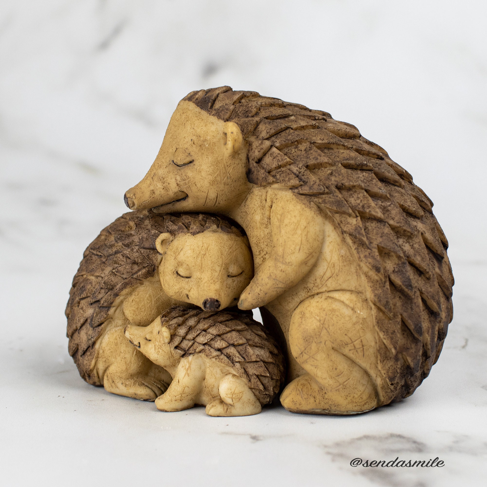 Family Hedgehog Ornament Family of Hedgehogs Ornament Etsy UK