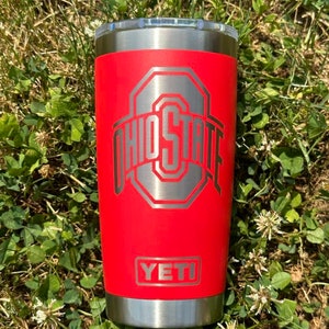 20 Oz Engraved YETI Custom Ohio Buckeye State Tumbler Etsy