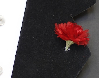 Hadestown flower Red carnation Small boutonniere