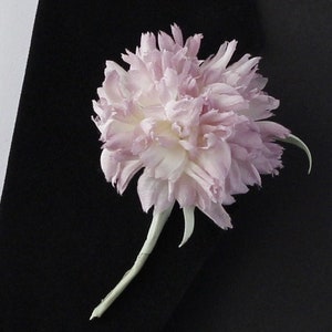 Boutonniere de seda de clavel para hombres, regalo de padrastro