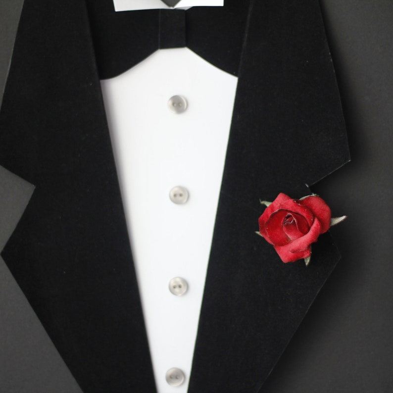 Red boutonniere, Mens lapel pin bestfriend gift Wedding boutonniere