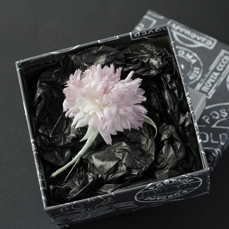 Carnation Pin Silk Boutonniere for Men, Step Dad Gift Etsy