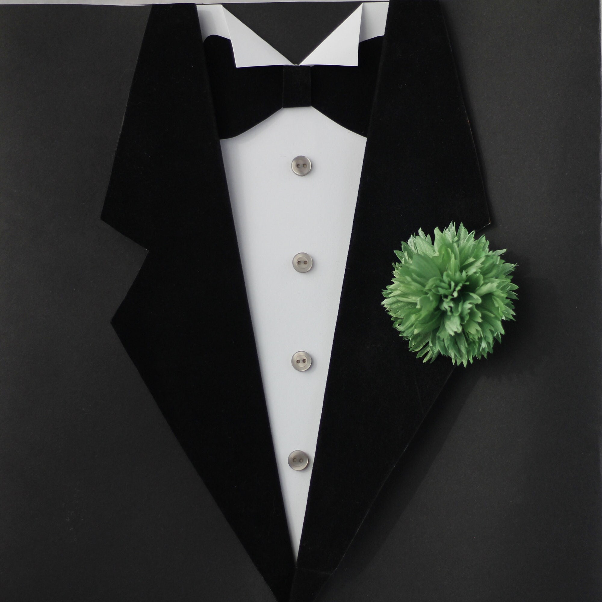 Green Carnation. Oscar Wilde. Buttonhole. Etsy