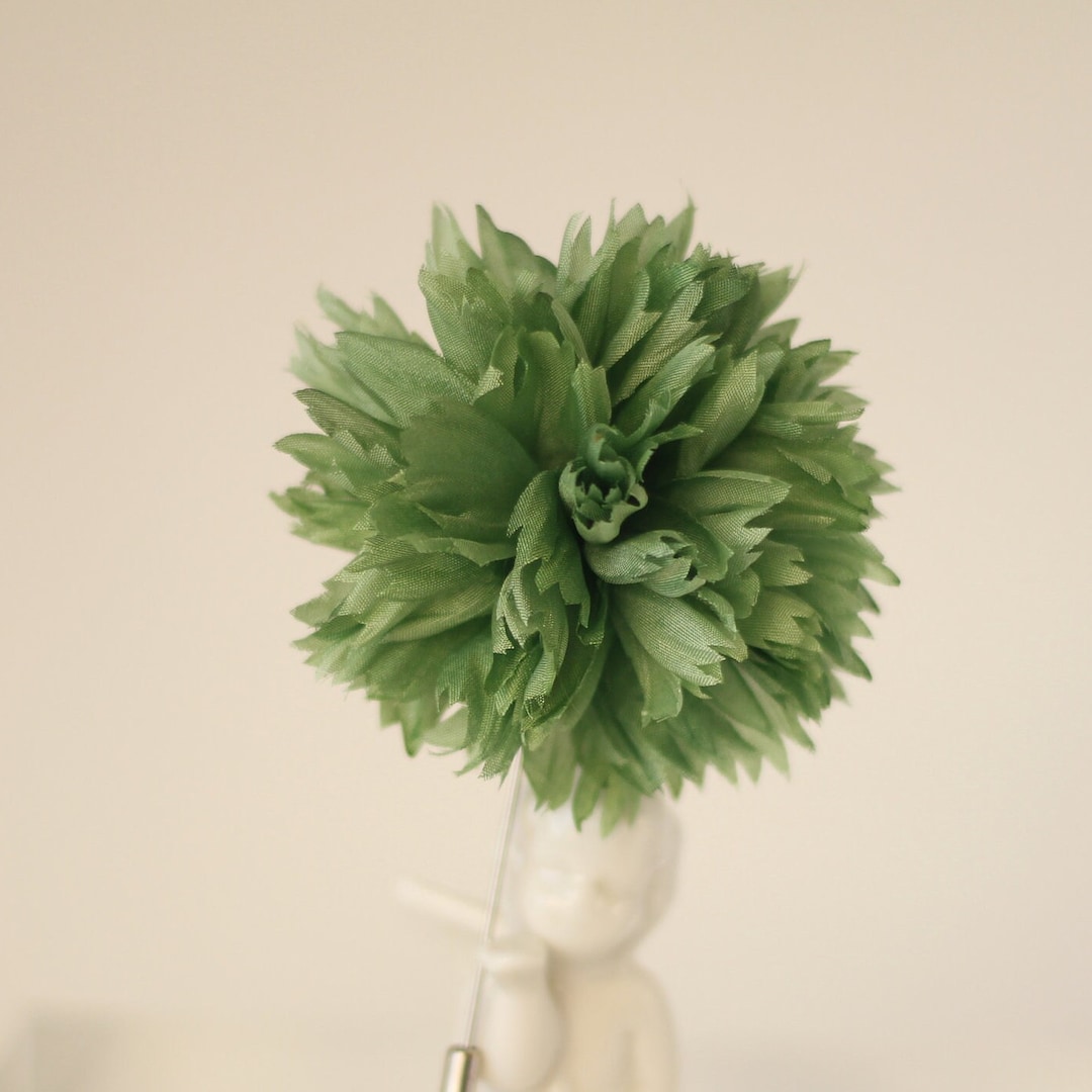 Green Carnation. Oscar Wilde. Buttonhole. Etsy