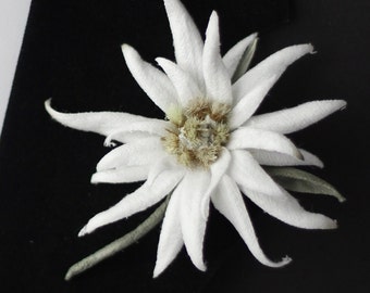 Edelweiss, winter boutonniere, lapel pins men