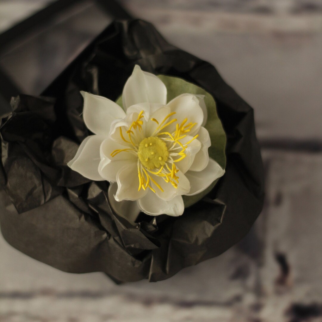 Silk Lotus Flower Asian Wedding Boutonniere for Men Lotus Etsy