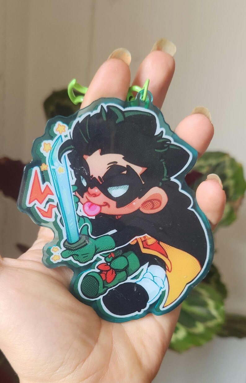 Acrylic Keychain Damian Wayne Robin Batman - Etsy