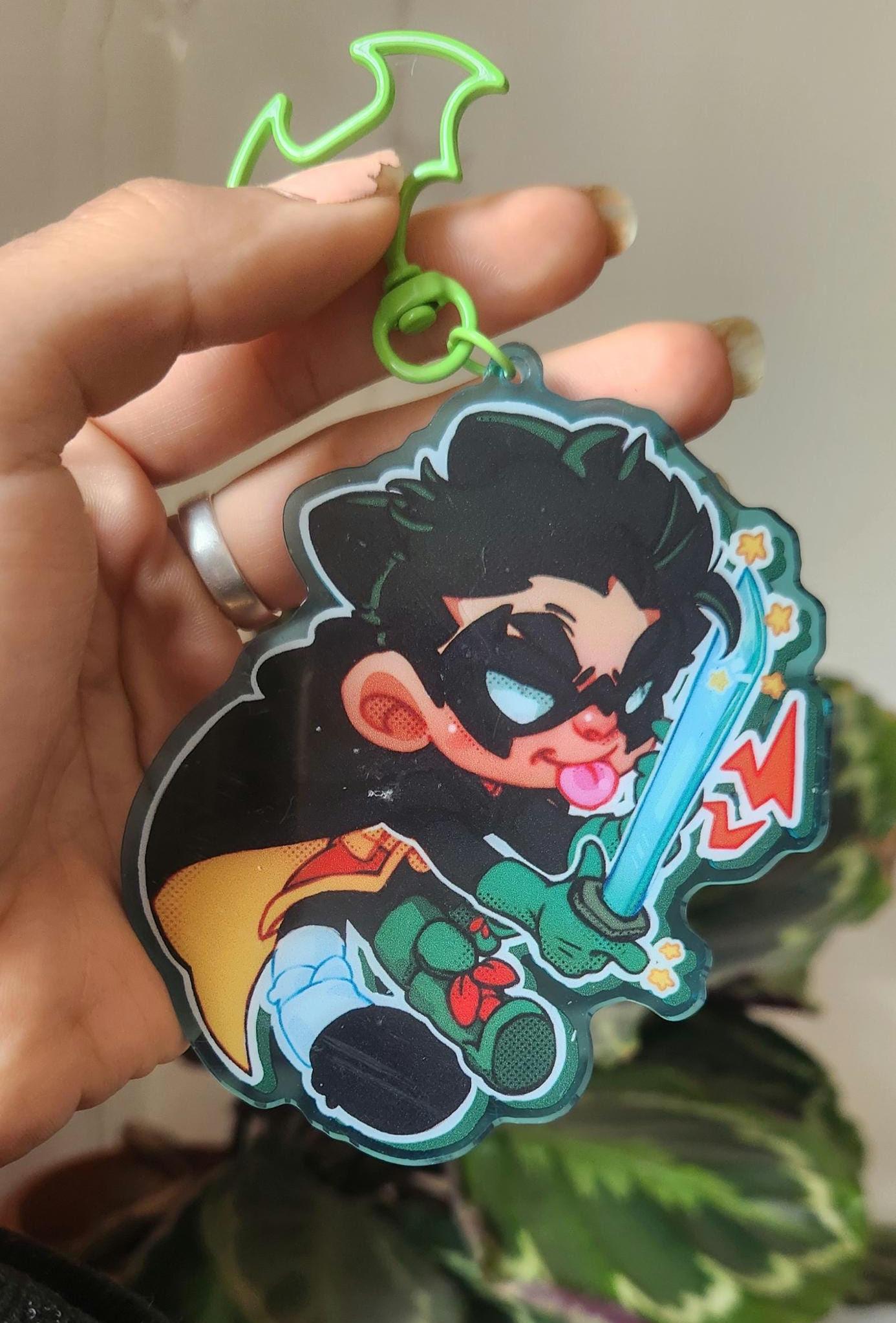 Acrylic Keychain Damian Wayne Robin Batman - Etsy