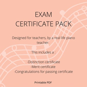 Prüfungspaket Zertifikate,Auszeichnung,Musikunterricht Zertifikat,Musikunterricht Motivation, Printable PDF, Zertifikat,Musikunterricht Preise,digital