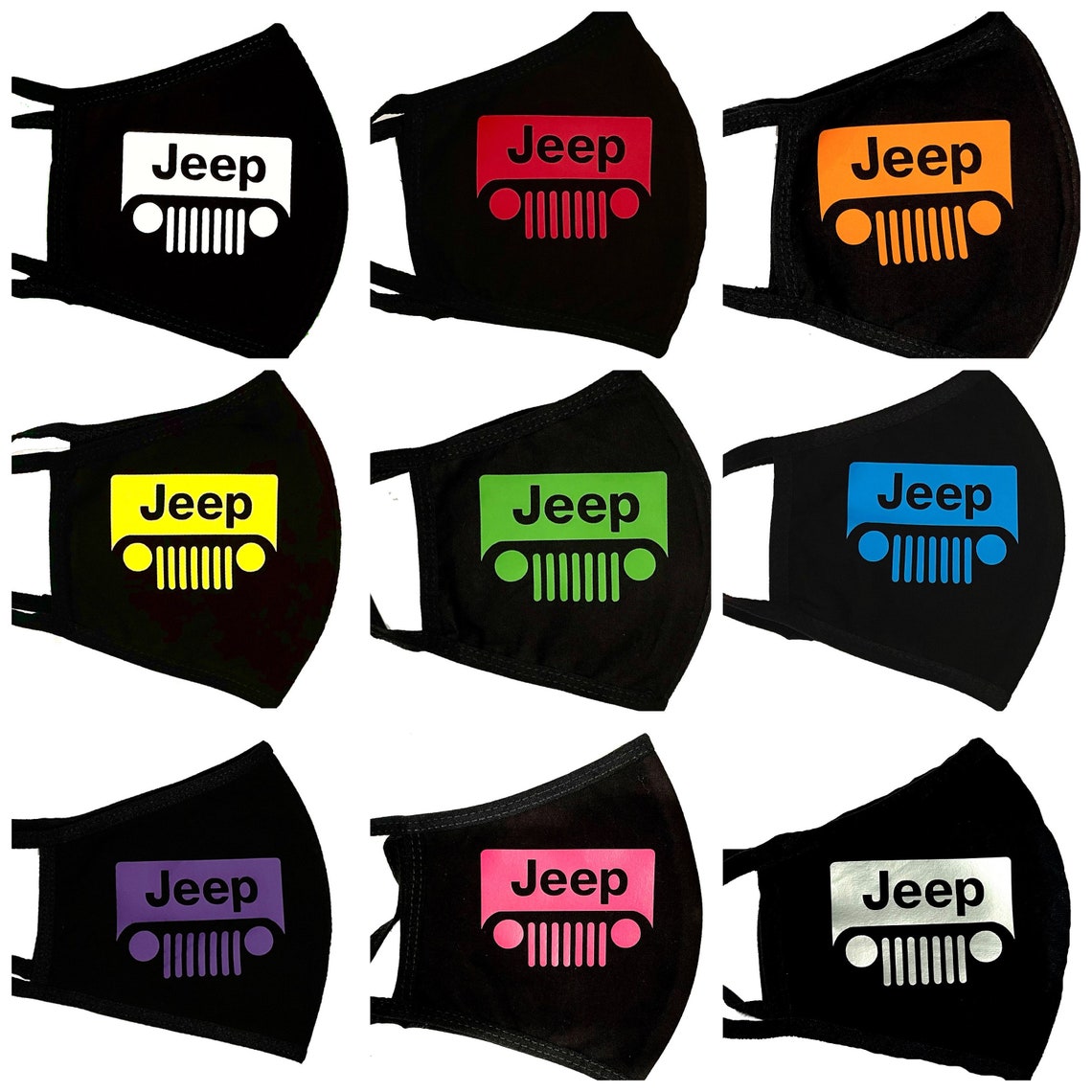 JEEP Face Mask/Individual or Bulk Etsy