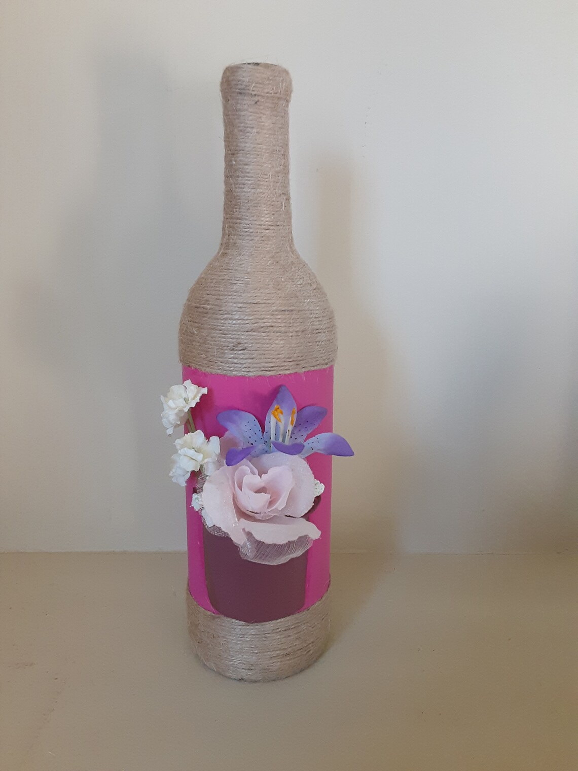 Handmade decorative bottle/Flower vase/Center piece Etsy