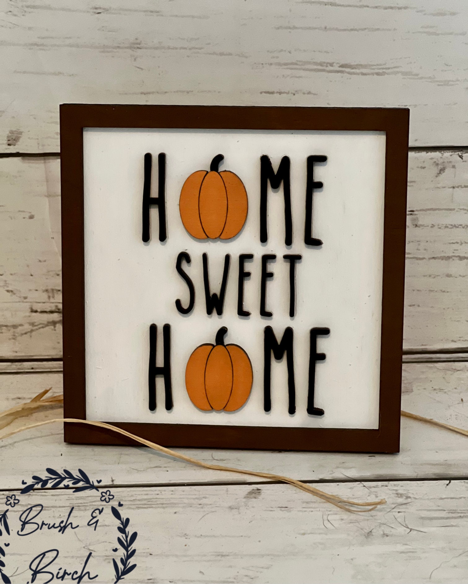 Handmade Fall Tiered Tray Set, Pumpkin Spice Decor - Etsy