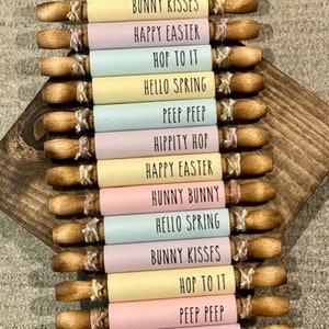 Easter Rolling Pins | Easter Tiered Tray Décor | Spring Tiered Tray Decor | Spring Mini Rolling Pins Tiered Tray