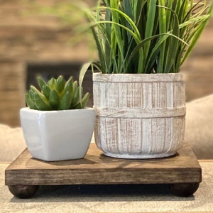 Farmhouse Wood Riser | Tiered Tray Decor, Candle Stand