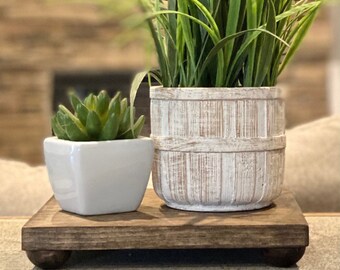 Farmhouse Wood Riser | Tiered Tray Decor, Candle Stand