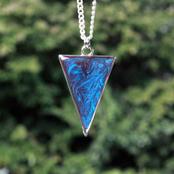 Etsy triangle deals necklace