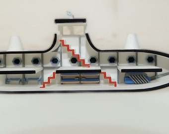 Deluxe Shrimp or Fish Submarine like Tunnel or Cave Made in Canada