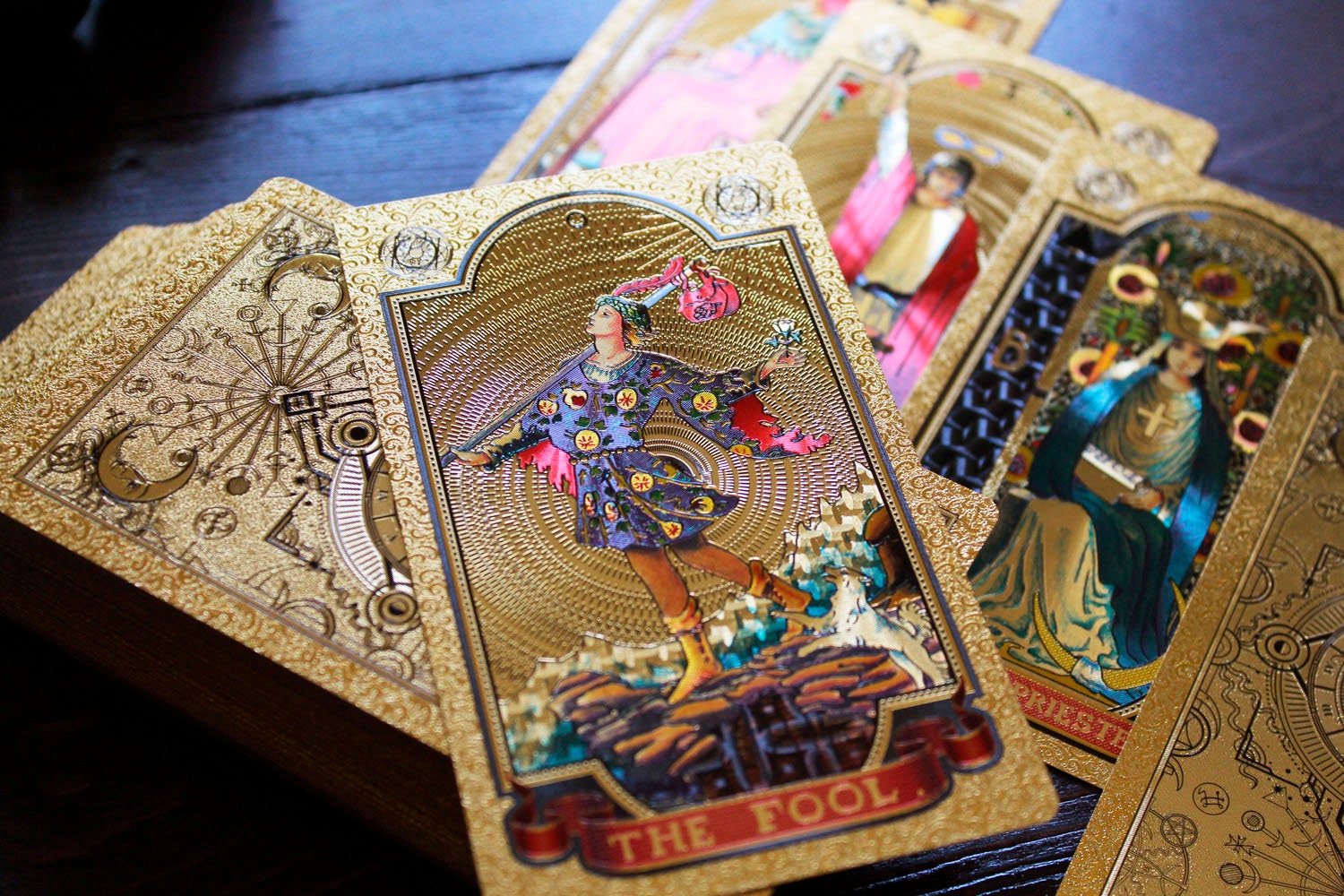 Gold Foil Tarot Cards Classic Tarot Deck 78 for Beginners With Etsy