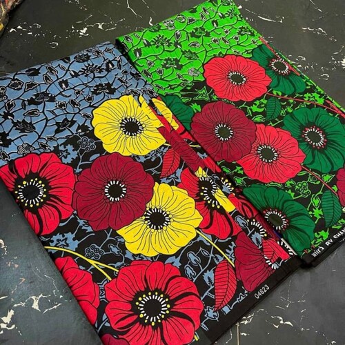 Yellow red 6 yards mixed print retailer floral ankara fabric,100% cotton african print,rose design,sun flower.Superior high quality fabric,bloom