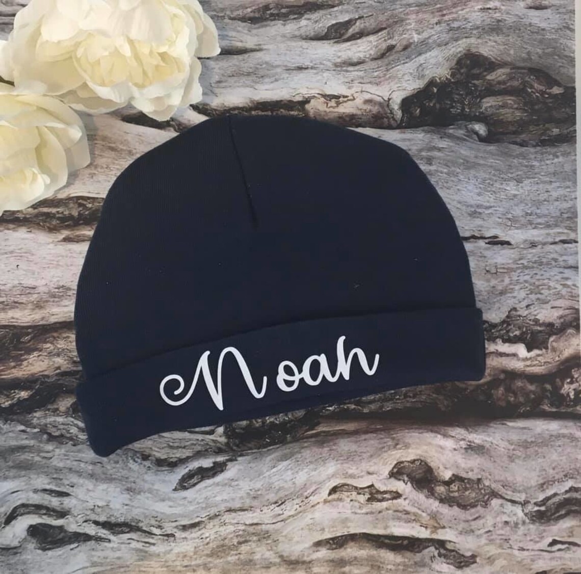 Personalized Navy Baby Beanies Baby / Toddler hat / Custom Etsy