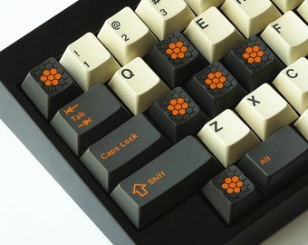 Carbon Style Artisan Resin Custom Keycaps Set Cherry Profile for Cherry MX Switch Gaming Mechanical Keyboard,Gift Collection