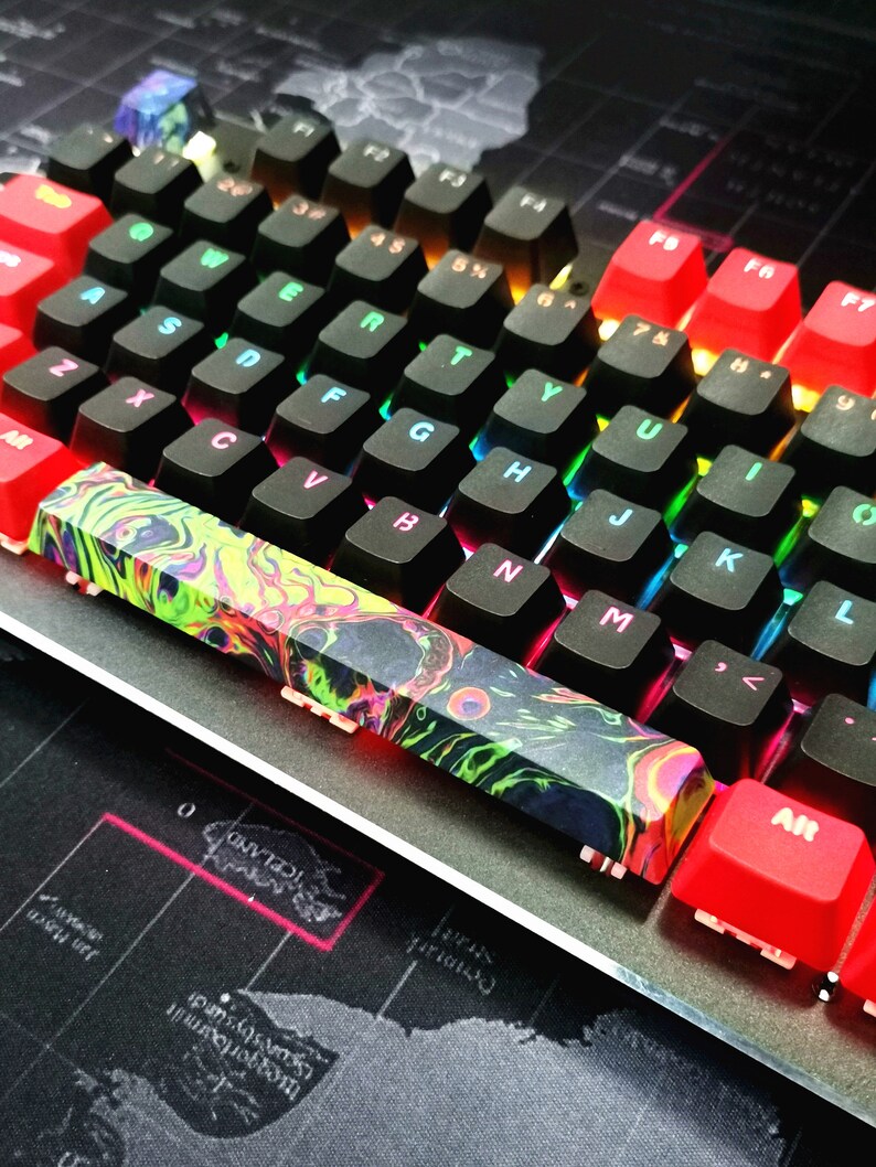 Handmade Graffiti Style Dyesubbed Artisan Keycap Set R4/esc Etsy Canada