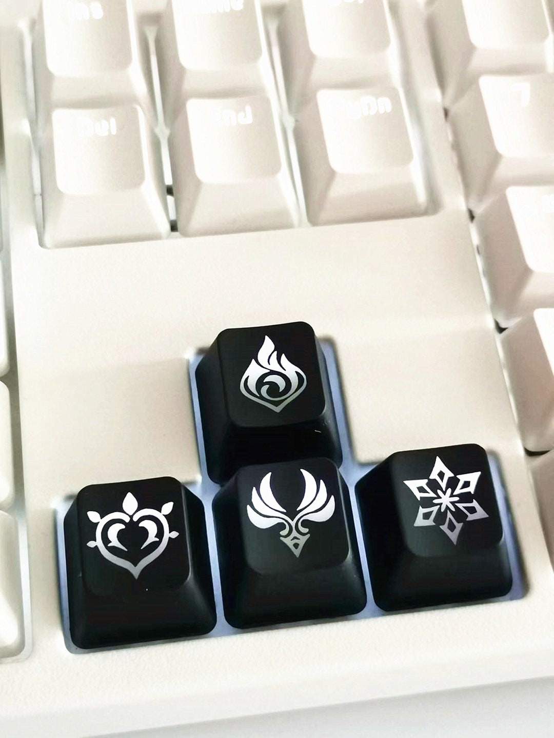 Custom Keycaps Genshin Impact Artisan Backlit Keycaps Set,arrow WASD R4 ...