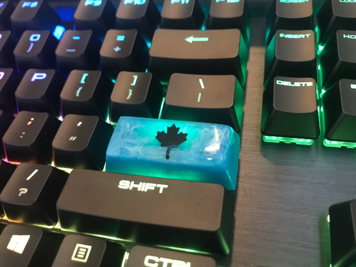 Enter r. Black Ice keycap.