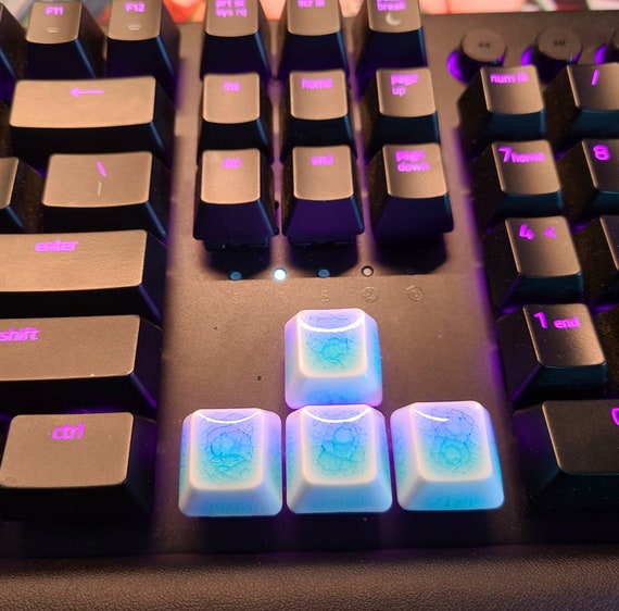 Pottery/ceramics Backlit Artisan Keycaps Set 1U Arrow WASD - Etsy ...