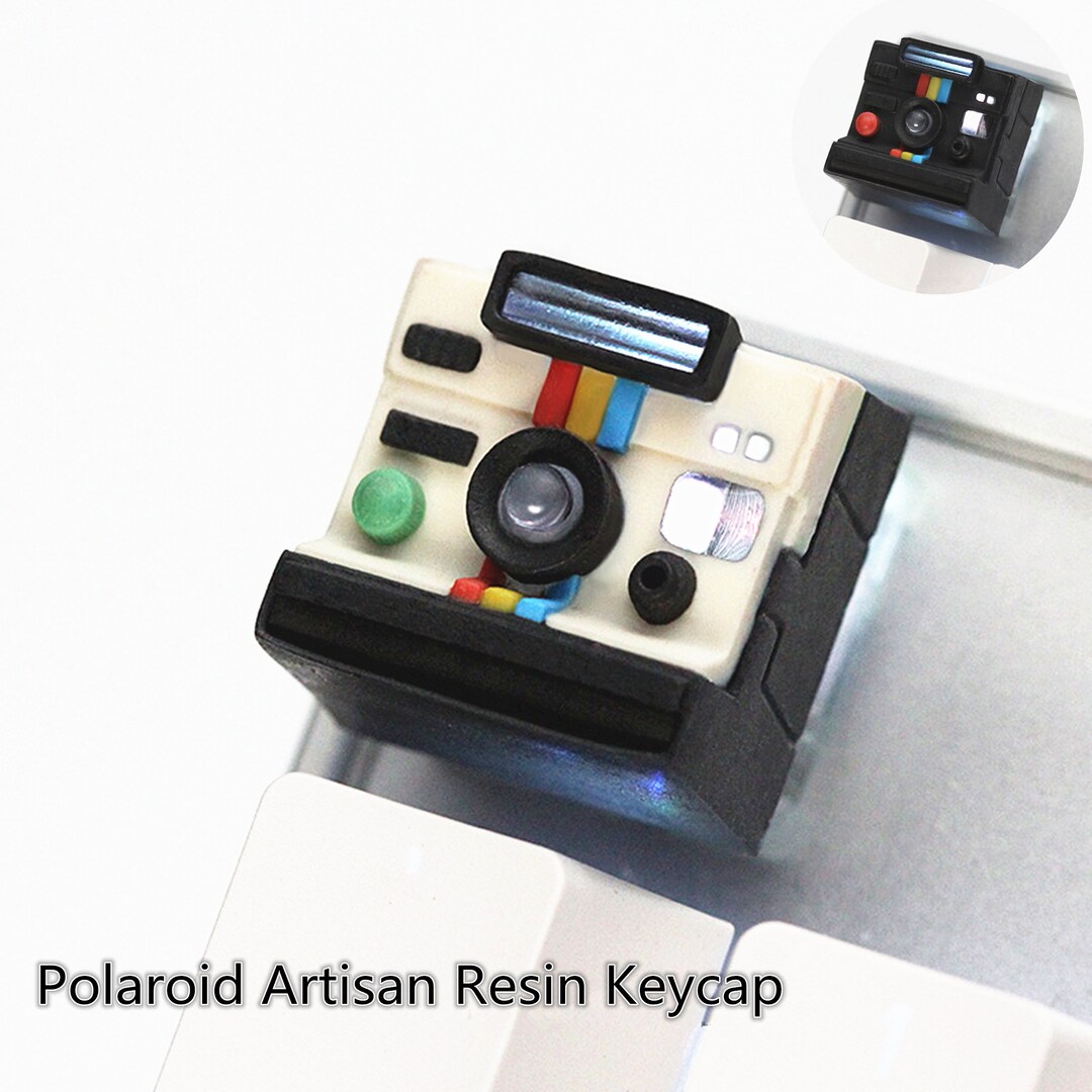 Handmade Polaroid Camera Resin Keycaps,novelty Artisan Keycap ...