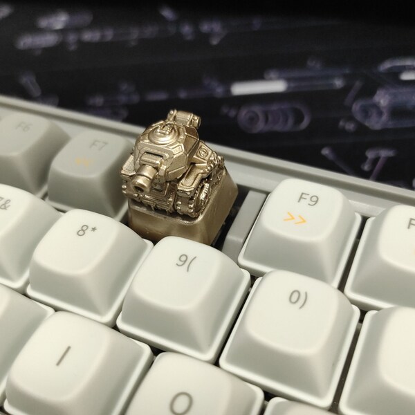 Resin Tank Keycap Etsy
