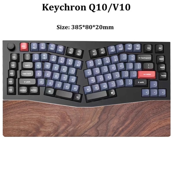 Keychron Mechanical Keyboard Custom Solid Wood Wrist Rest,Walnut Wooden Pad Palm Protection Support,Keychron Q10,V10,Q9,Q8,Q7,Q6,Q5,Q4,V4,Q3