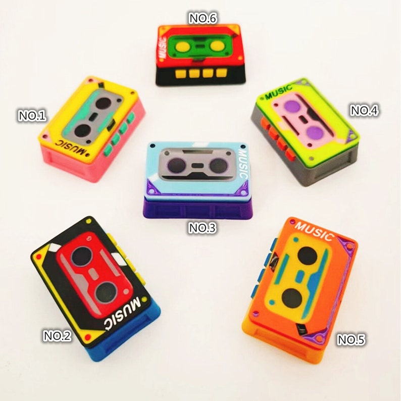 Custom 1.5u Tab WalkMan Keycaps Retro,Novelty Artisan Resin Keycap,for Cherry MX Switch Gaming Mechanical Keyboards,Gift Collection image 4