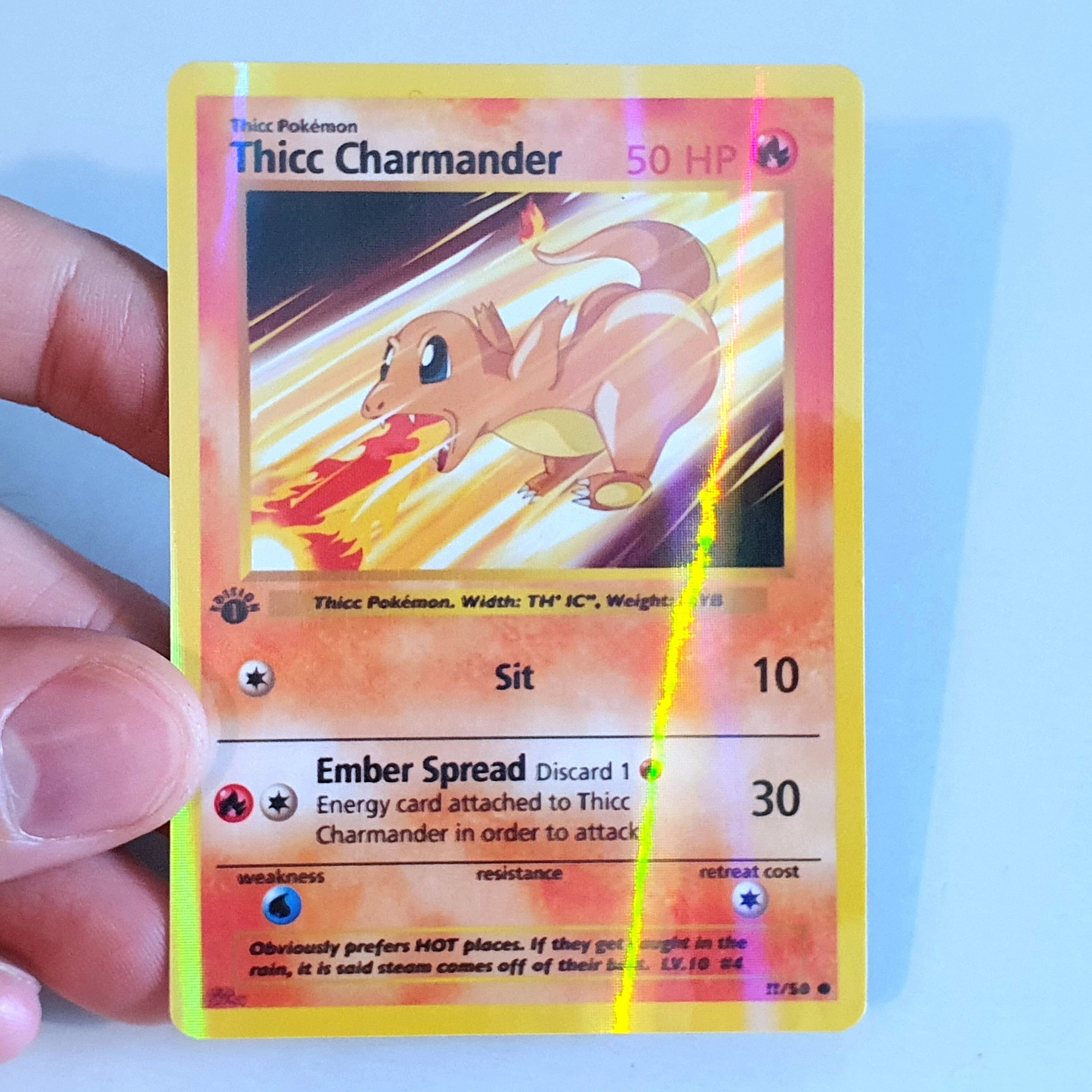 Holographic Charmander Card