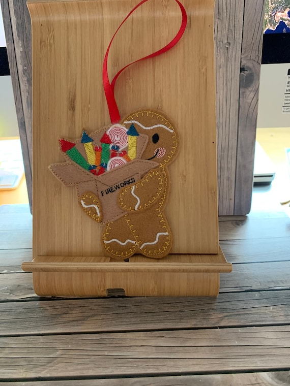 Gingerbread Man With Fireworks - Etsy