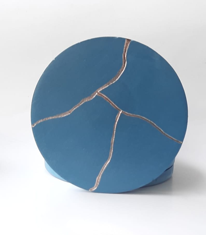 set di sottobicchieri kintsugi, regalo per la festa della mamma, regali unici e significativi, regali di inaugurazione della casa, regalo per lei, bicchieri, sottobicchiere con supporto immagine 5