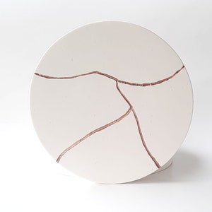 kintsugi coaster set,mother's day gift, unique-meaningful gifts, housewarming gifts, gift for her, drinkware, coaster with holder image 3