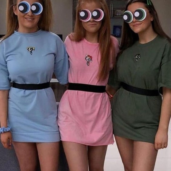 Group Halloween costumes, Blossom Powerpuff girls Halloween costume, group halloween shirts, group costume, best friend gifts, unisex tee