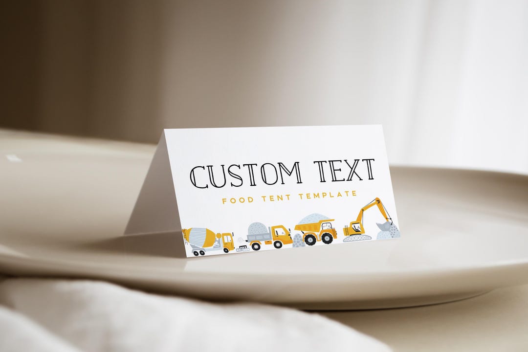 Construction Birthday Food Tent Cards Editable Builder Party Decor construction-birthday-food-tent-cards-editable-builder-party-decor